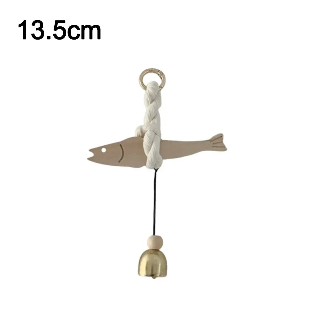 Good luck Fish Wood Door Pendant