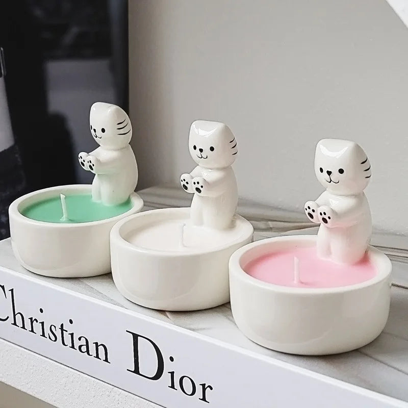 Cartoon Ceramic Candlestick Holder
