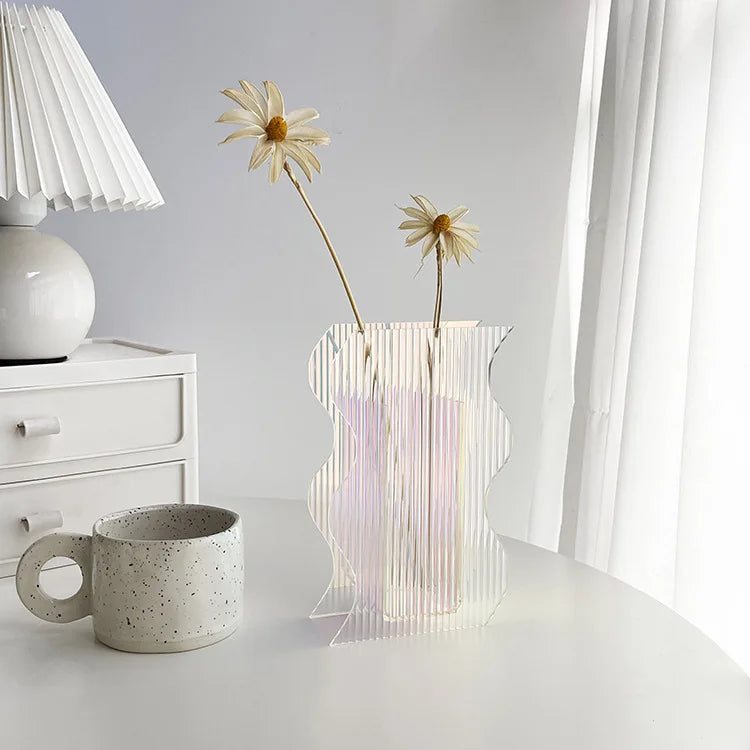 3D Rainbow Acrylic Vase