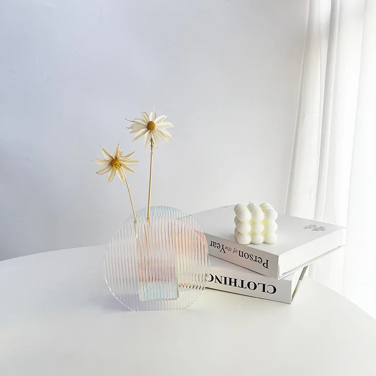 3D Rainbow Acrylic Vase