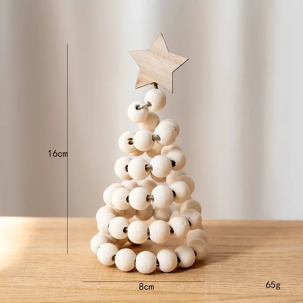 Wooden Beaded Christmas Tree