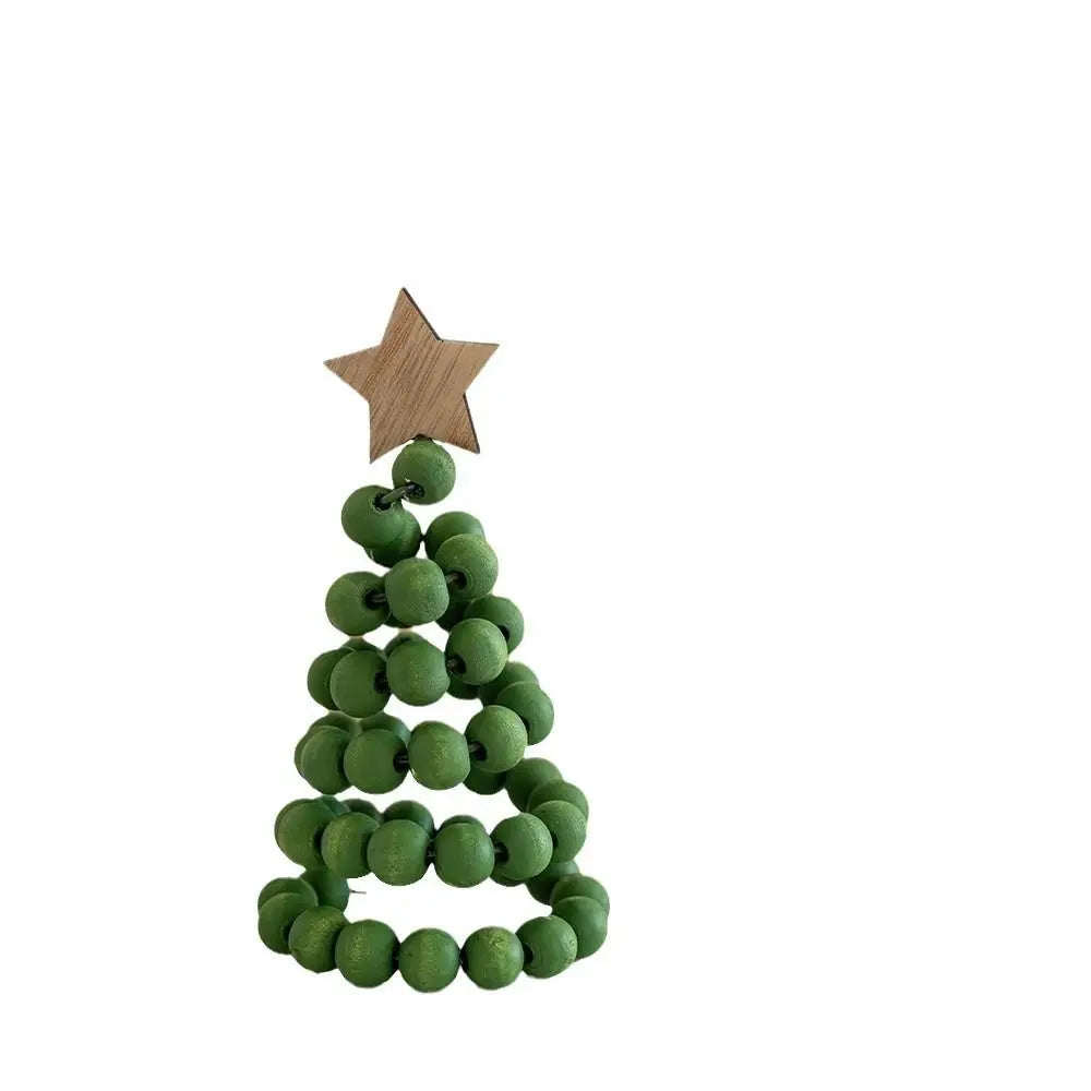 Wooden Beaded Christmas Tree