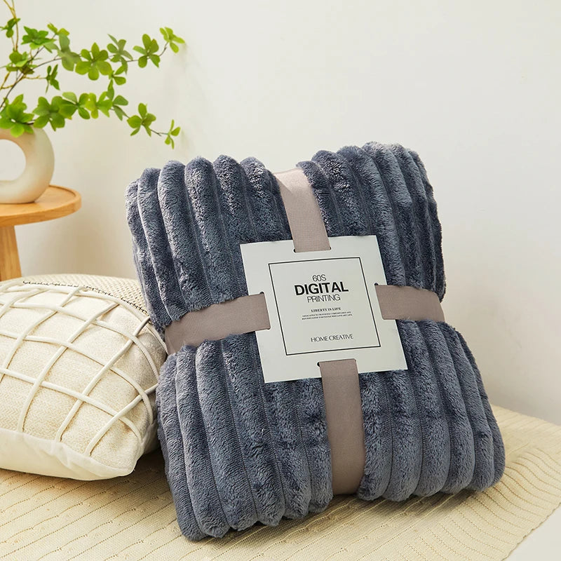 Soft Velvet Throw Fleece Blanket