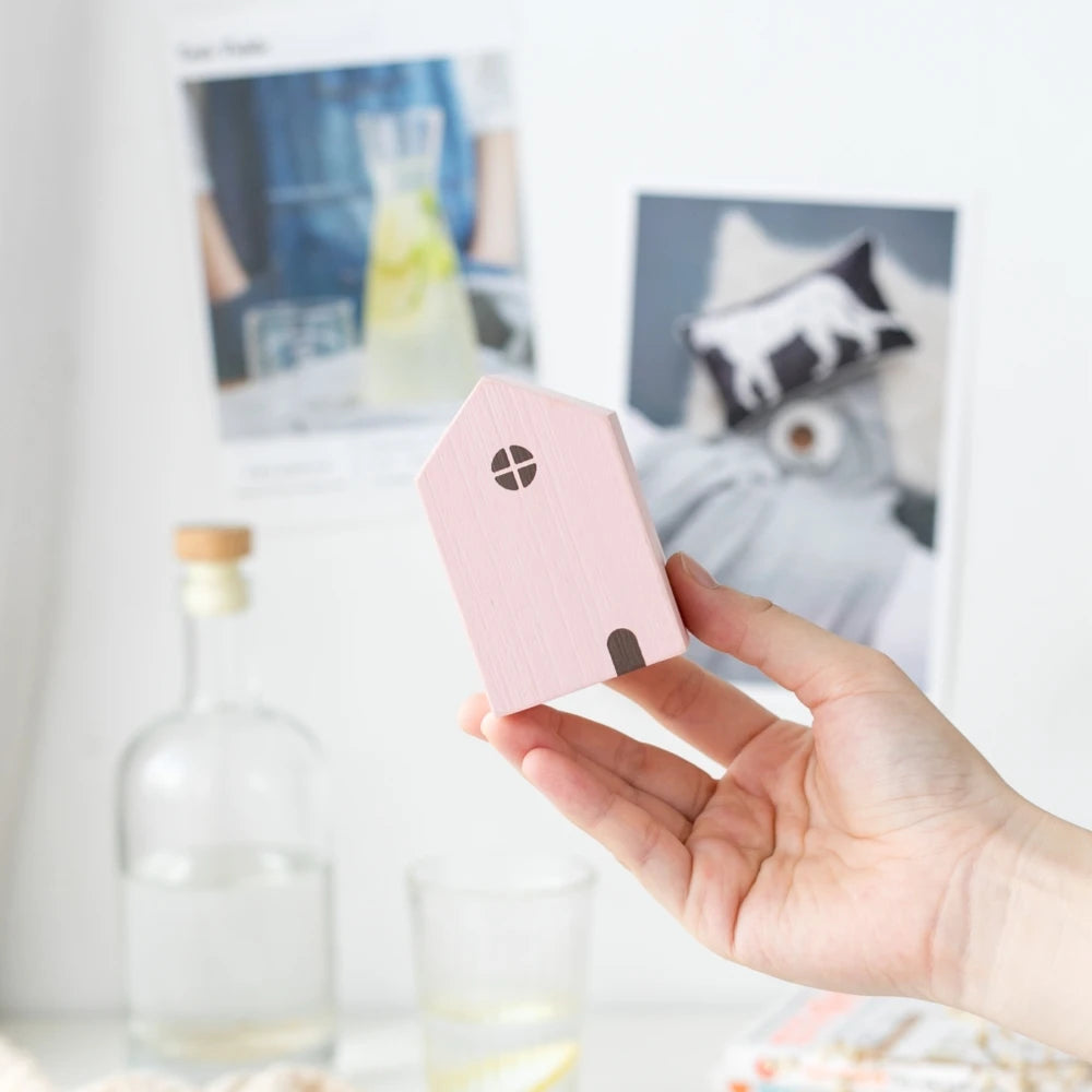 Mini Wooden House Decor