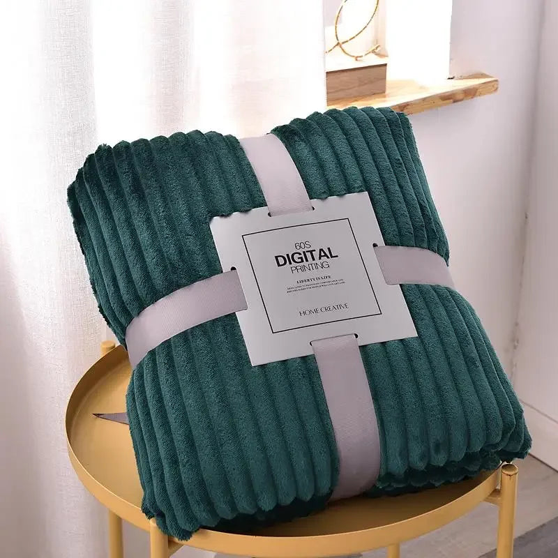 Soft Velvet Throw Fleece Blanket