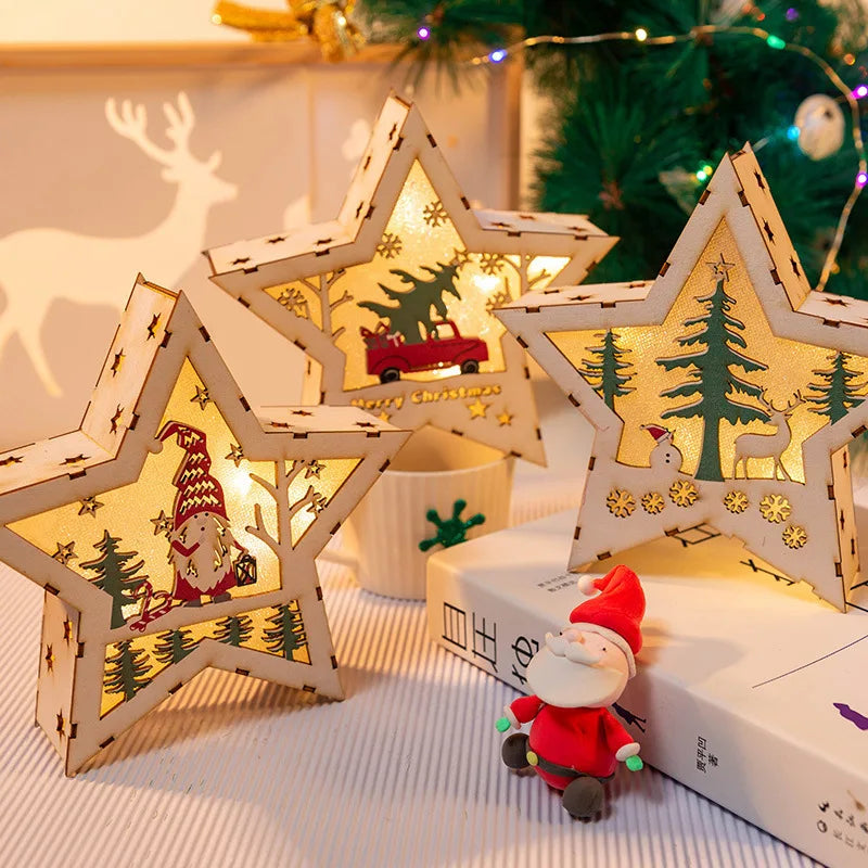 DIY Wooden Christmas Light-Up Ornament Kit