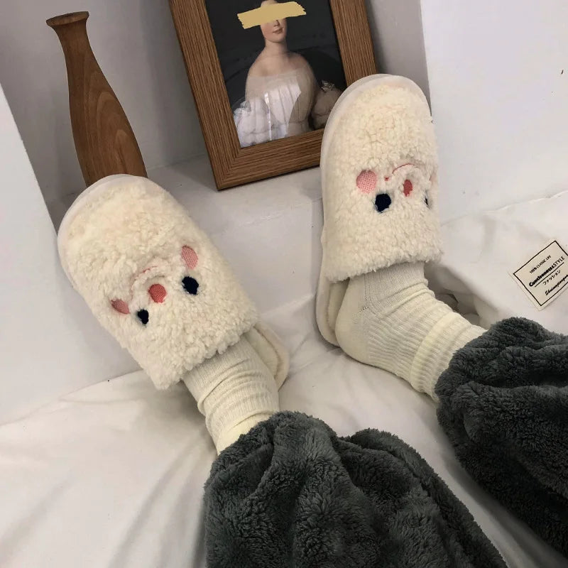 Cute Dog Plush Slippers