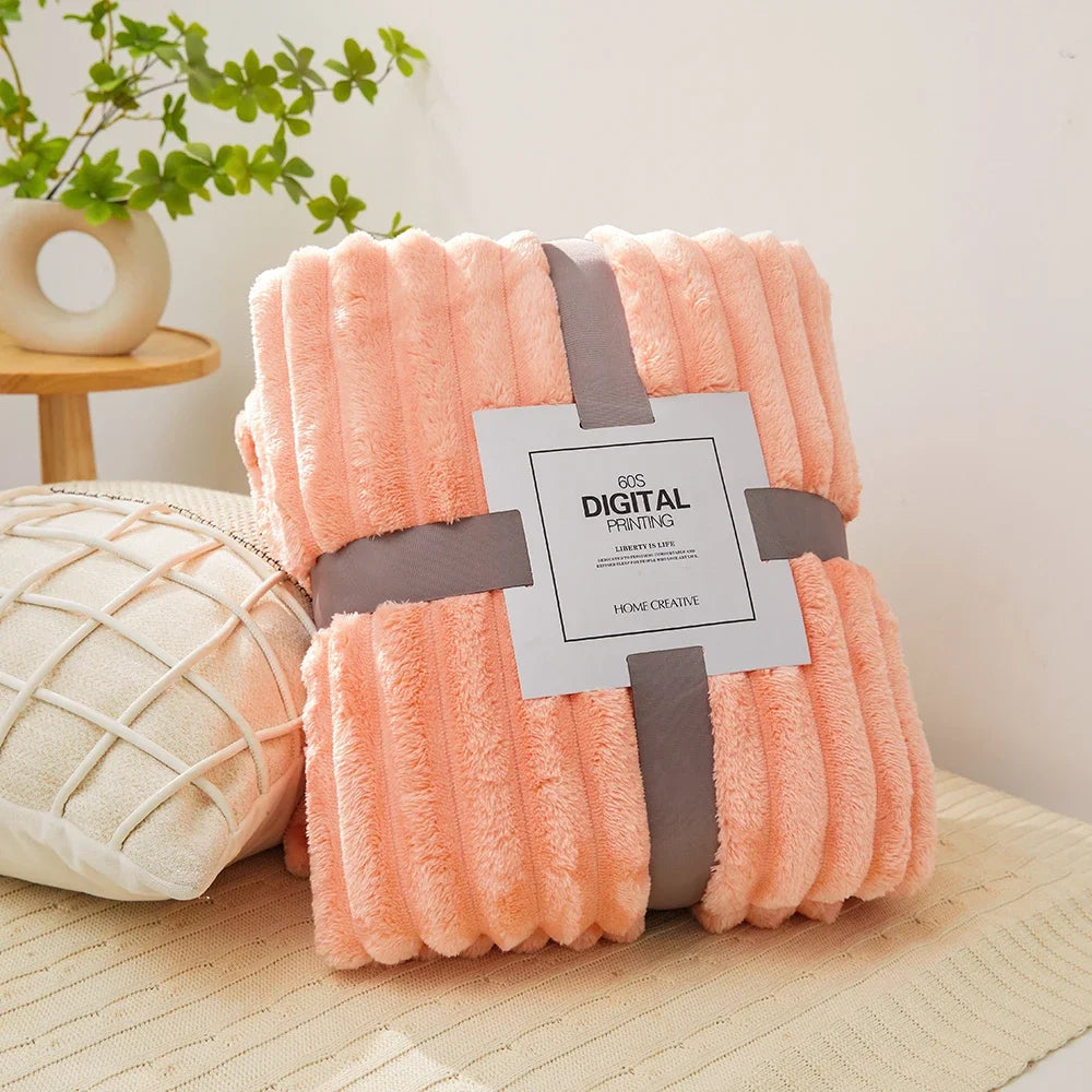 Soft Velvet Throw Fleece Blanket