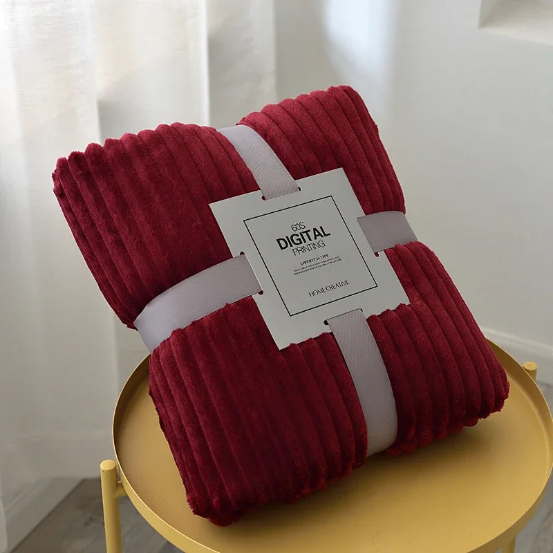 Soft Velvet Throw Fleece Blanket