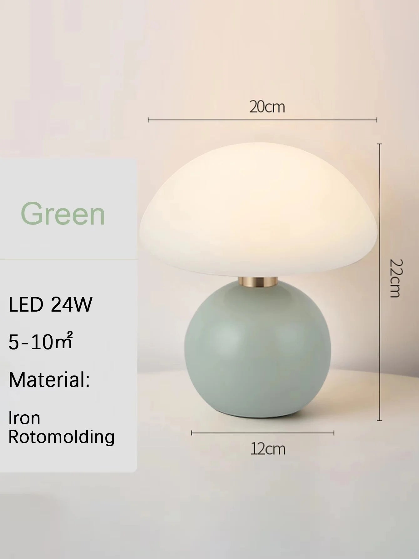 Colorful Mushroom Nightstand Lamp