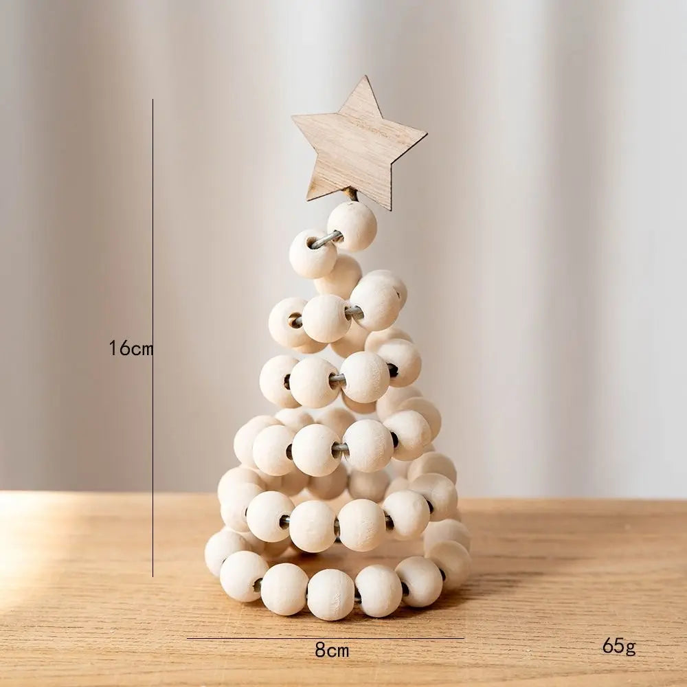 Wooden Beaded Christmas Tree