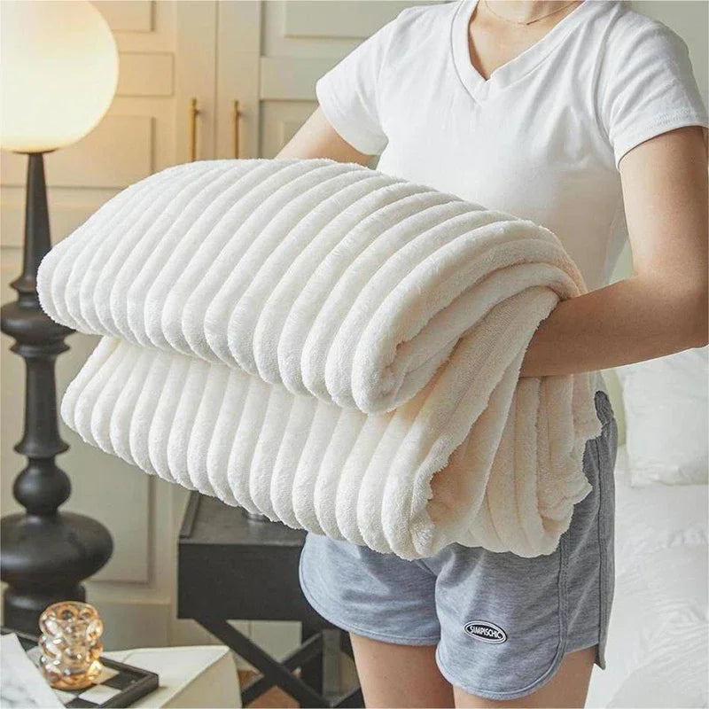 Soft Velvet Throw Fleece Blanket