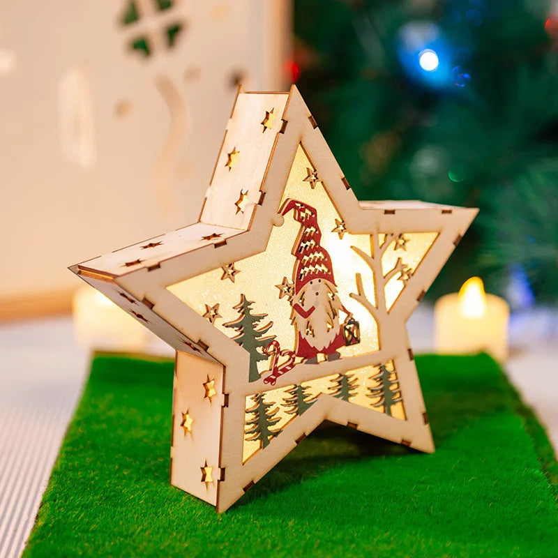 DIY Wooden Christmas Light-Up Ornament Kit