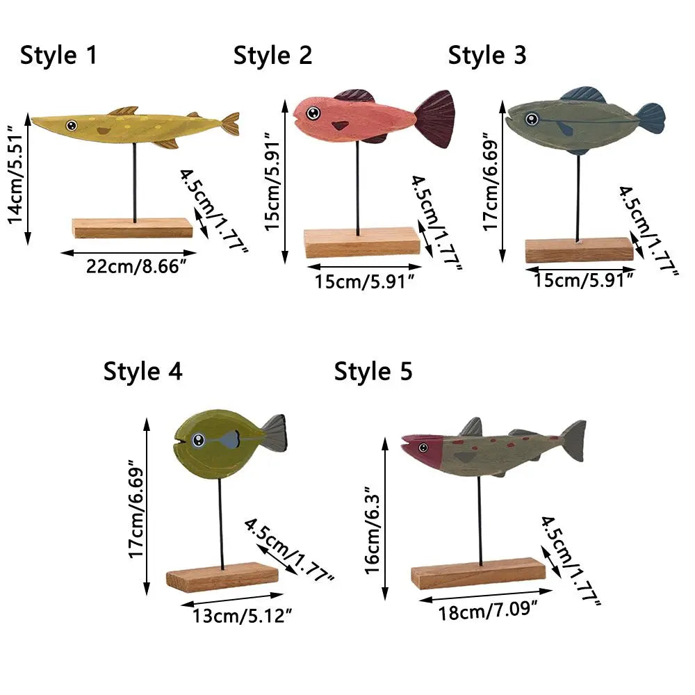 Nordic Wooden Fish Ornament