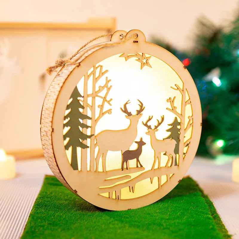DIY Wooden Christmas Light-Up Ornament Kit