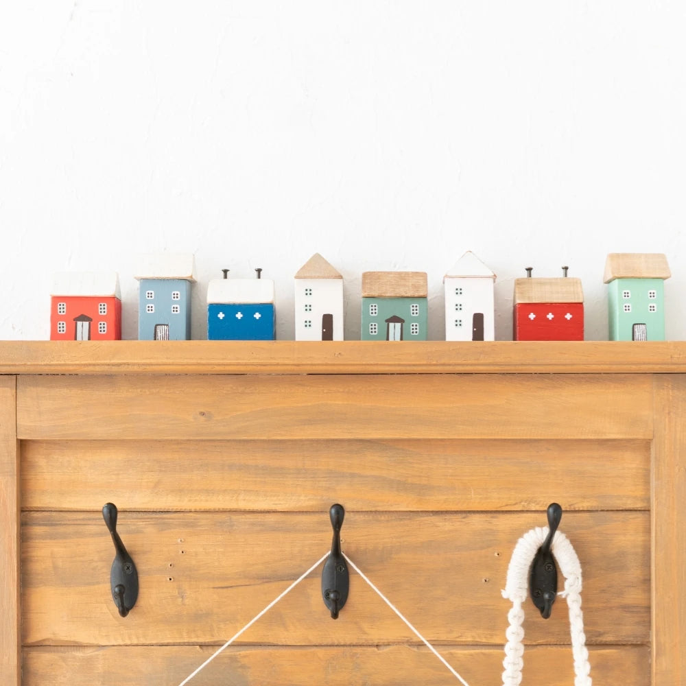 Mini Wooden House Decor