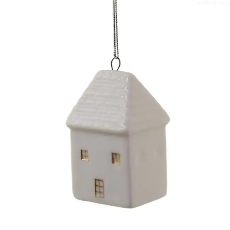 White Ceramic Christmas Tree Ornament