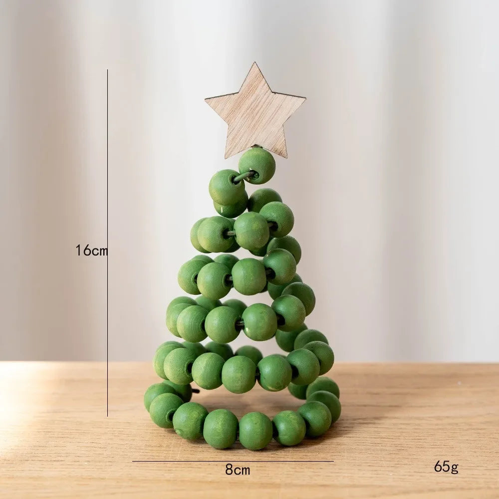 Wooden Beaded Christmas Tree