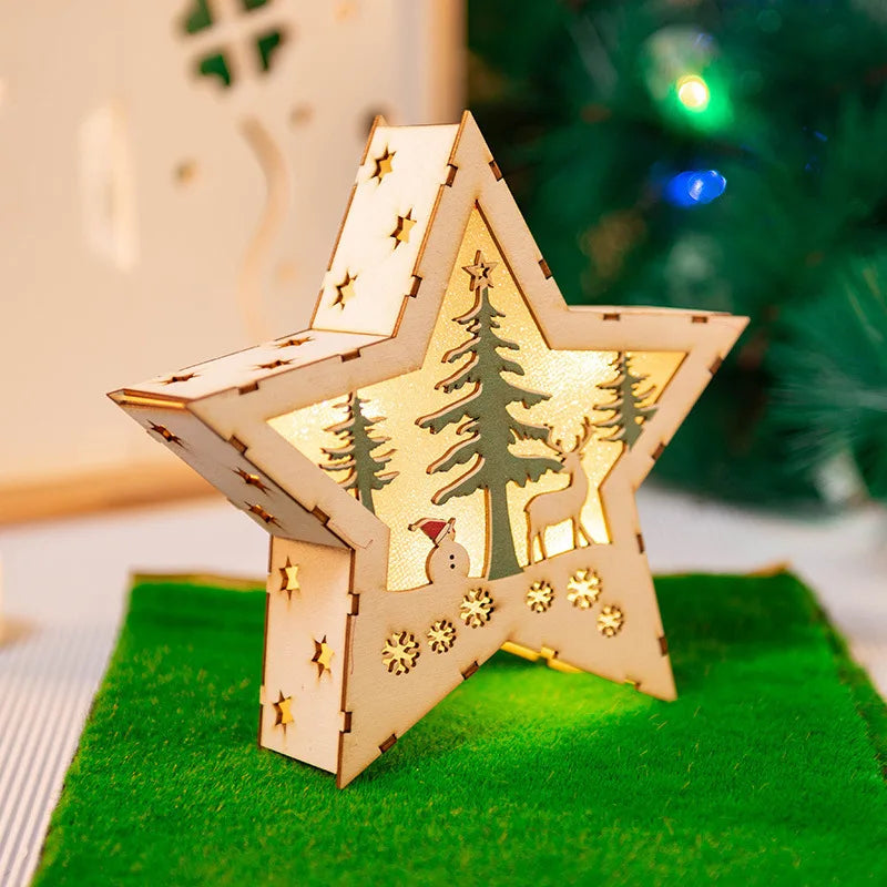 DIY Wooden Christmas Light-Up Ornament Kit