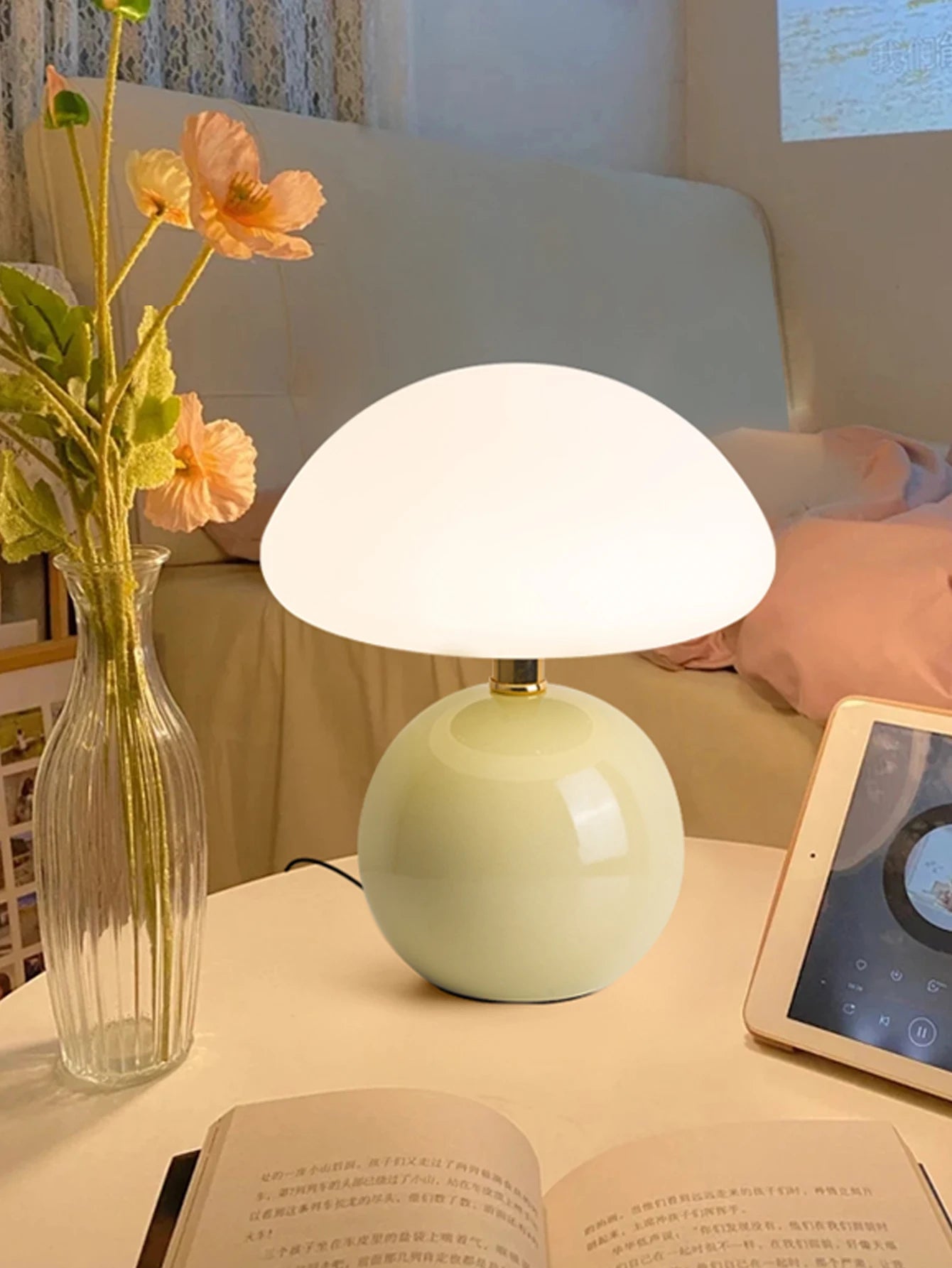 Colorful Mushroom Nightstand Lamp