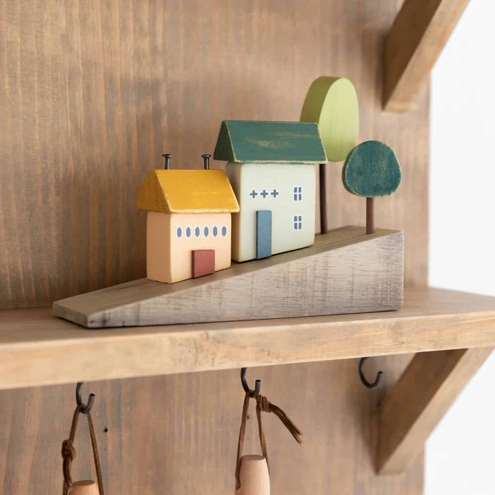 Mini Wooden House Decor