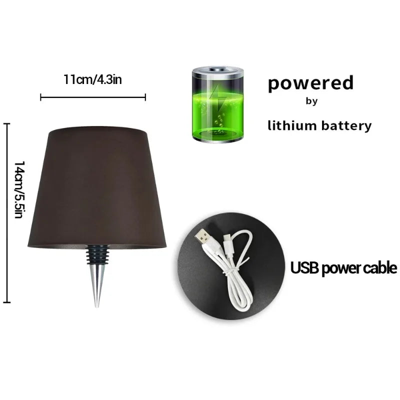 Wireless Wine Bottle Touch Control Lamp