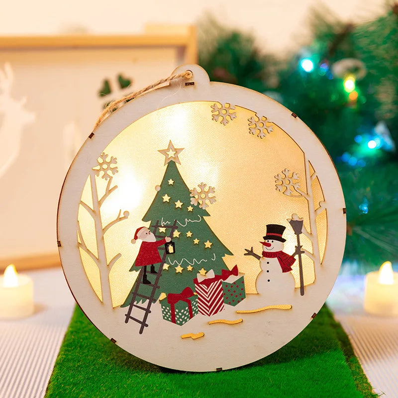 DIY Wooden Christmas Light-Up Ornament Kit
