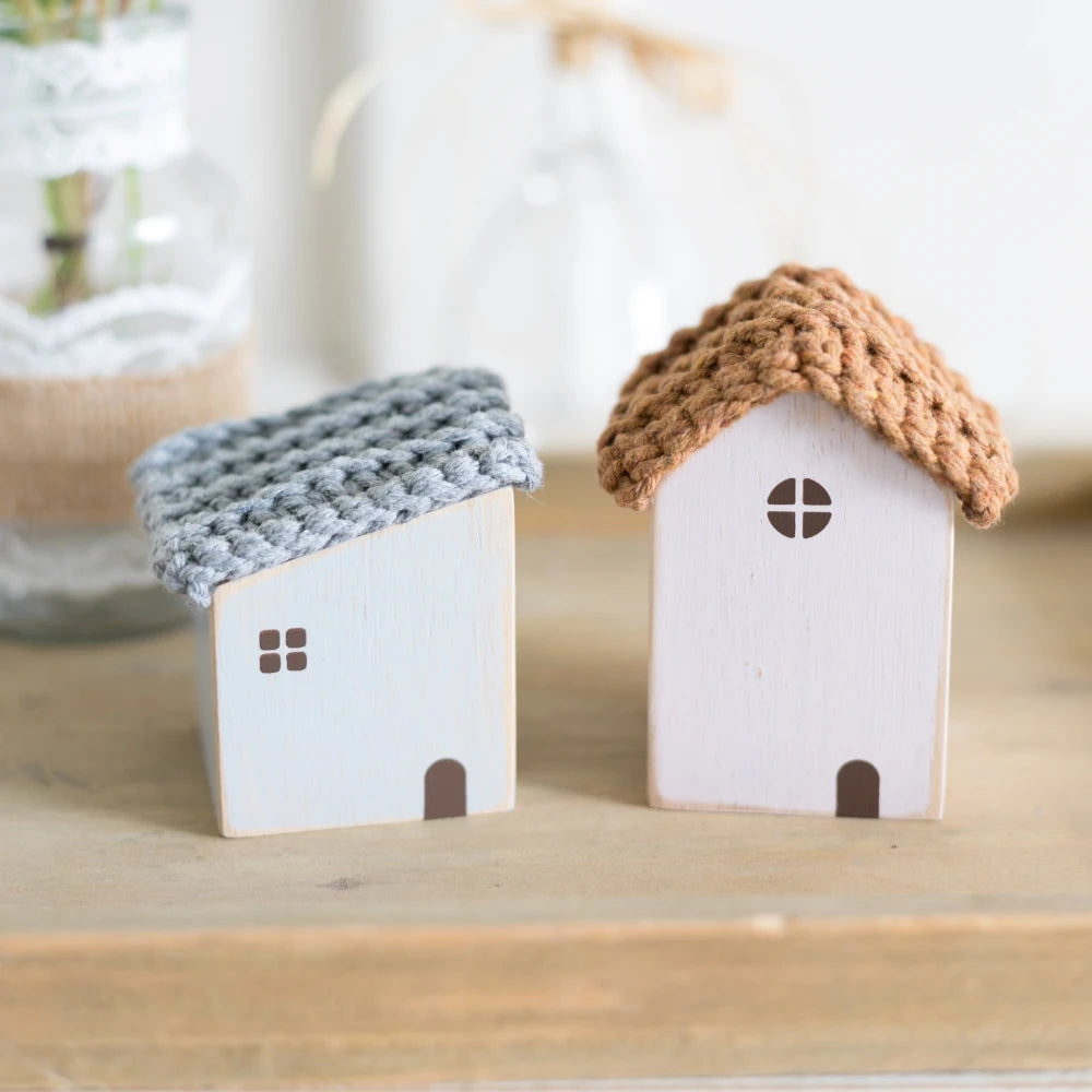 Mini Wooden House Decor