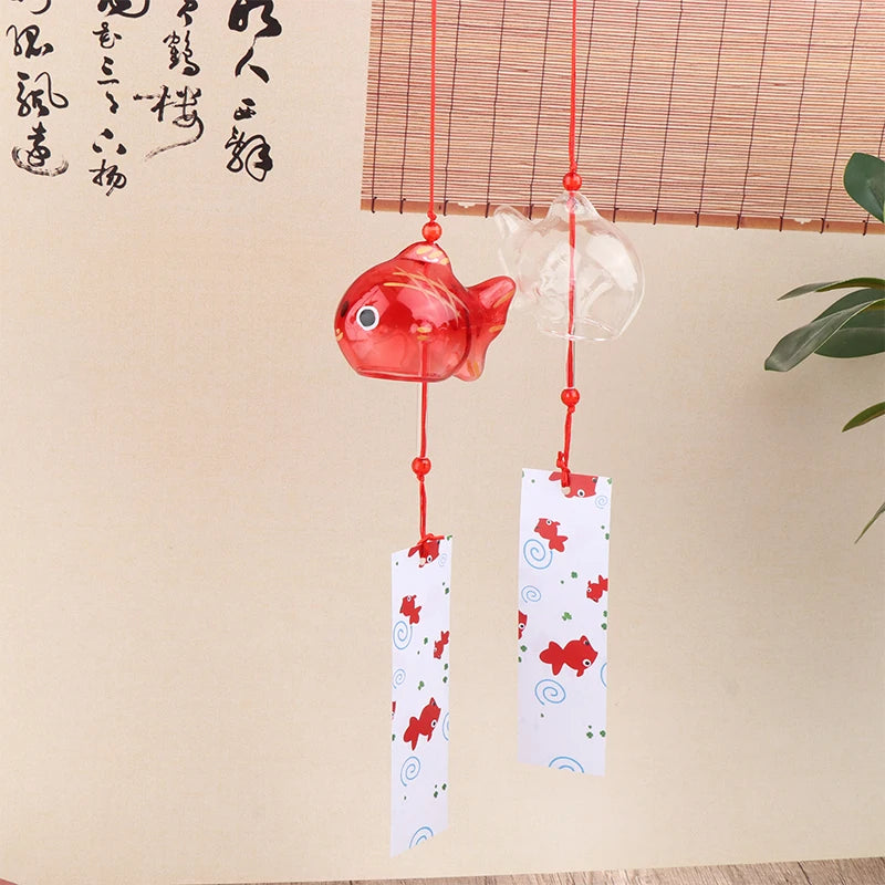 Japanese Goldfish Glass Wind Chime