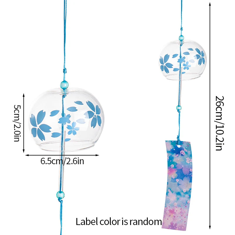 Japanese Sakura Glass Wind Chime