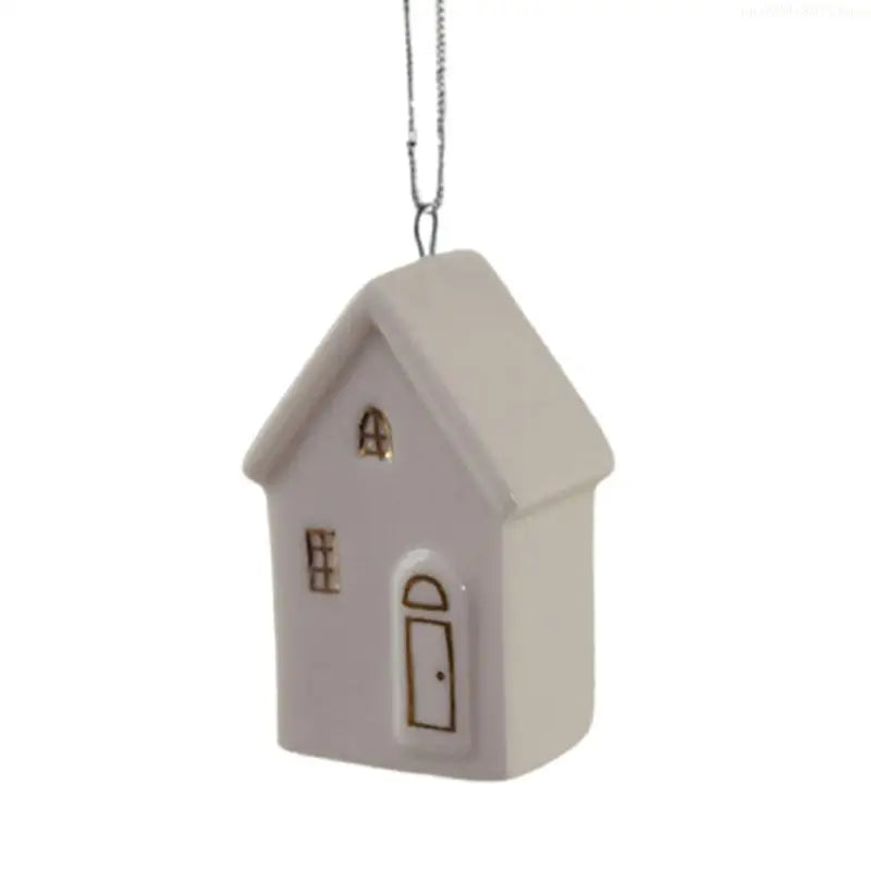 White Ceramic Christmas Tree Ornament