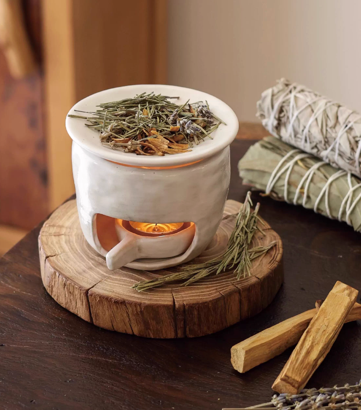 Ceramic Tea Roaster & Aroma Diffuser
