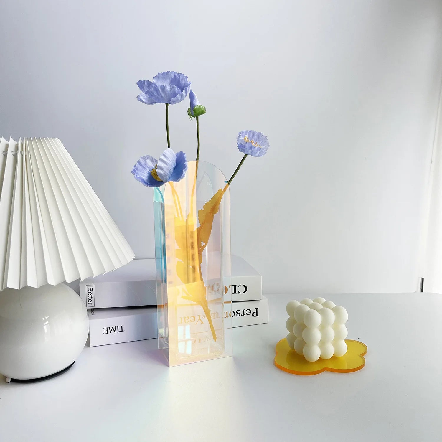 3D Rainbow Acrylic Vase