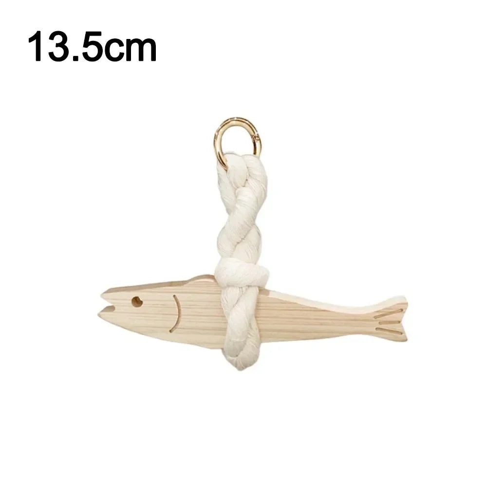 Good luck Fish Wood Door Pendant