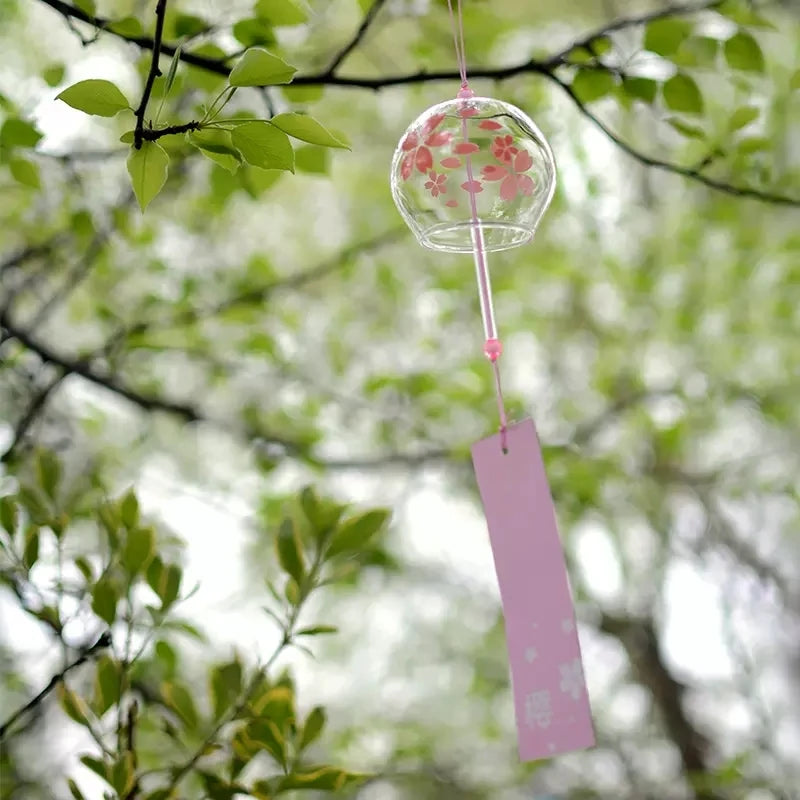 Japanese Sakura Glass Wind Chime