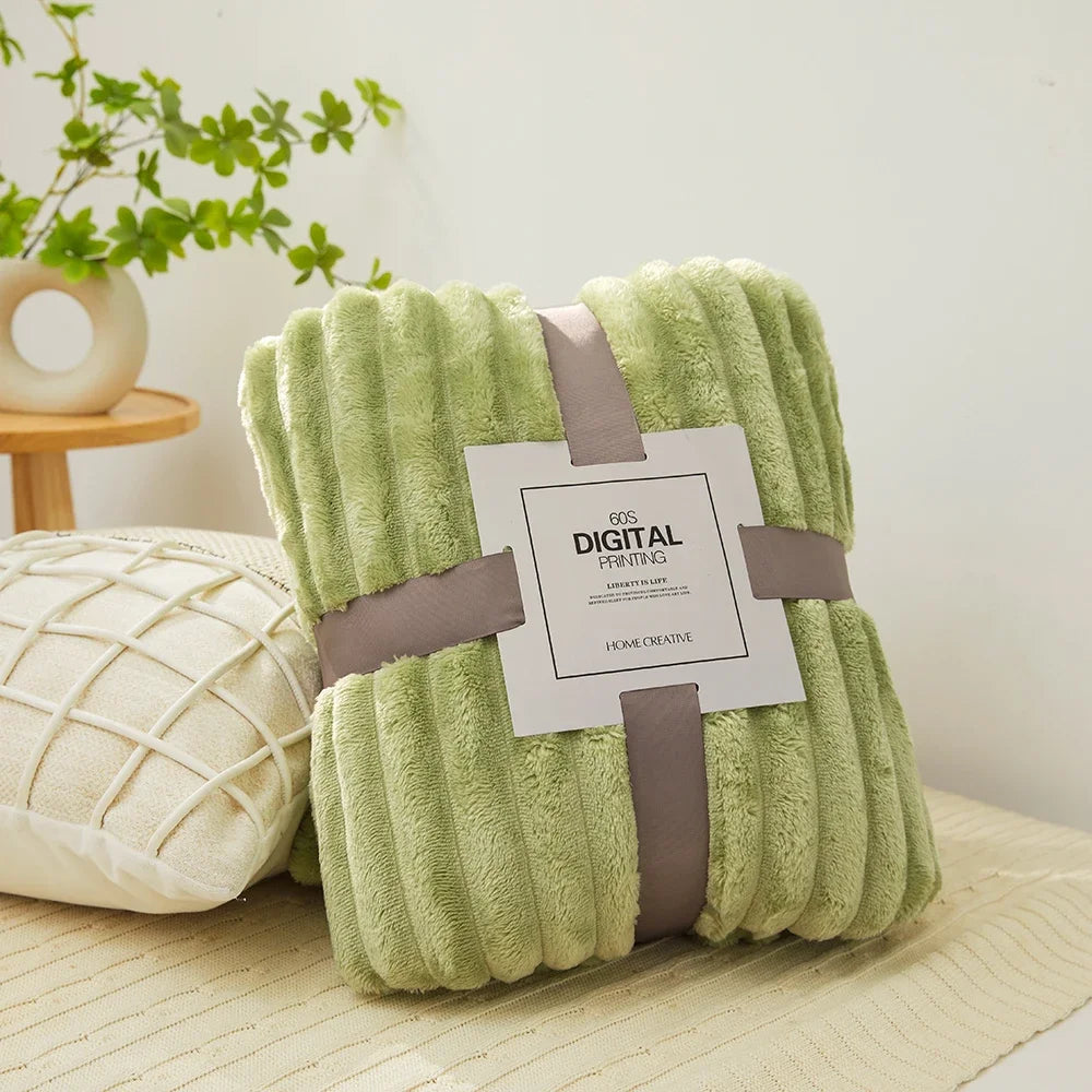 Soft Velvet Throw Fleece Blanket