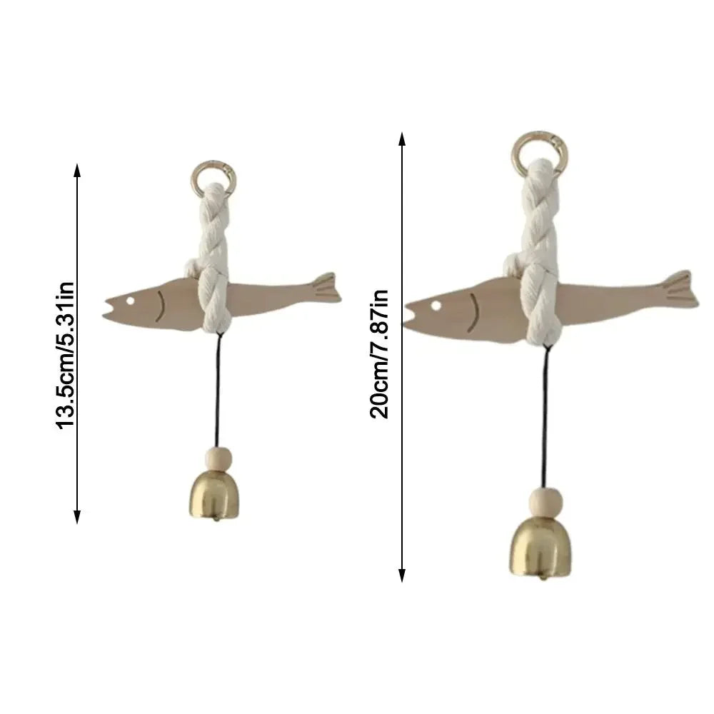 Good luck Fish Wood Door Pendant