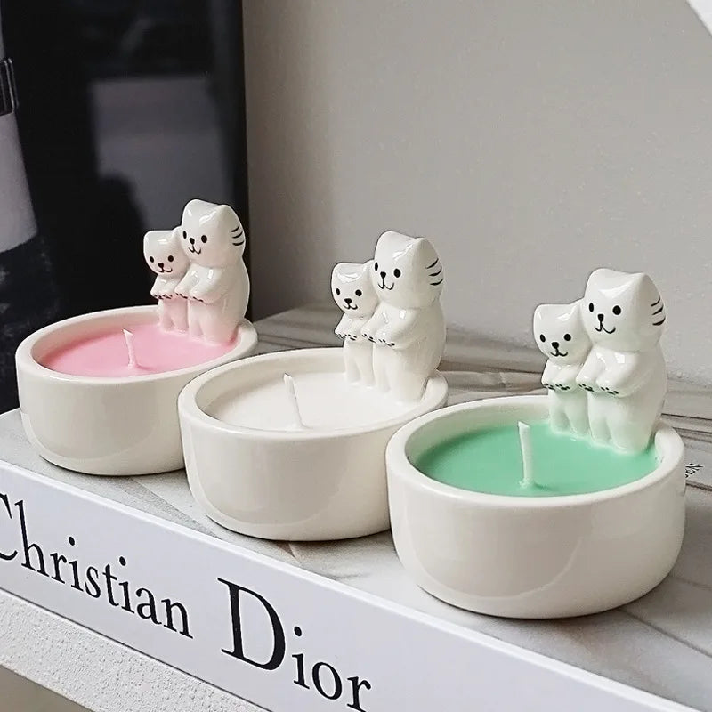 Cartoon Ceramic Candlestick Holder