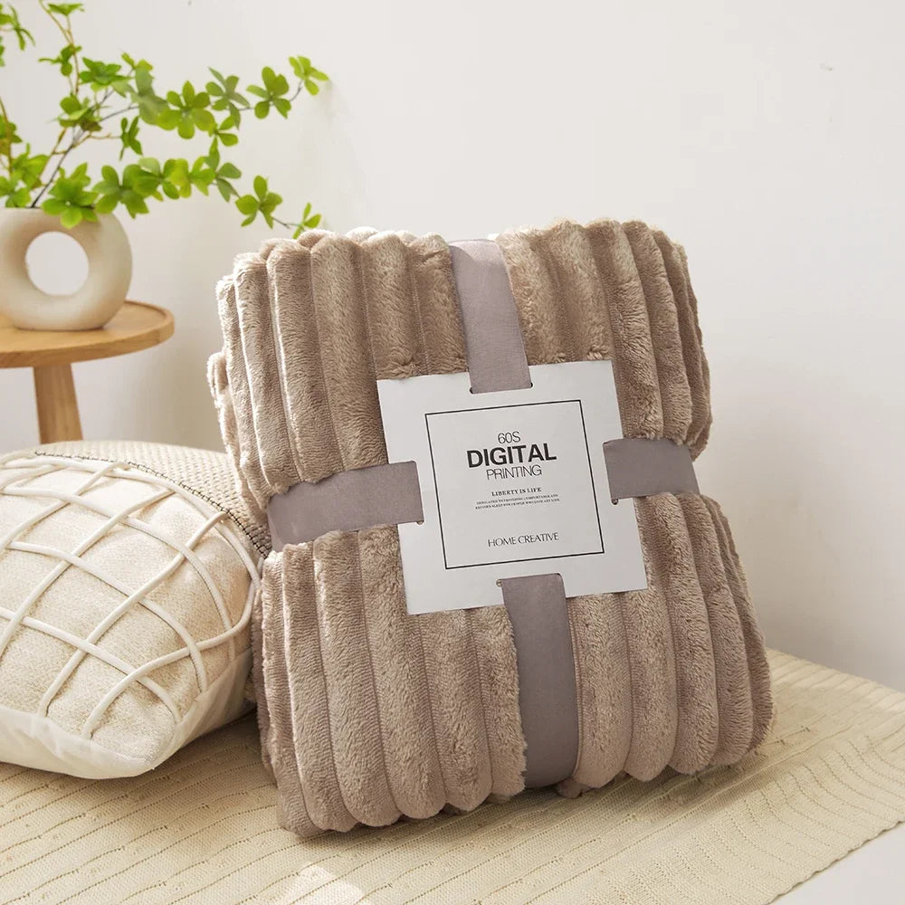 Soft Velvet Throw Fleece Blanket