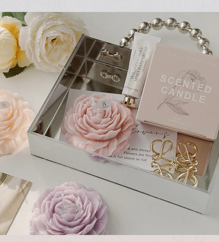 Peony Flower Scented Candle