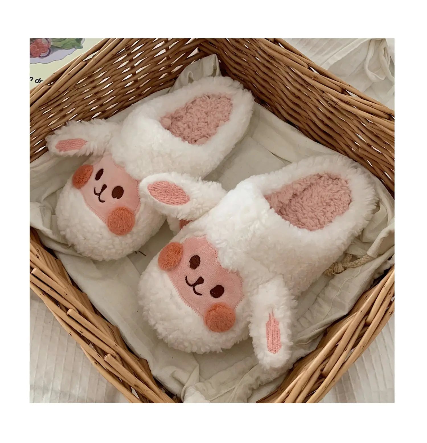 Cute Dog Plush Slippers