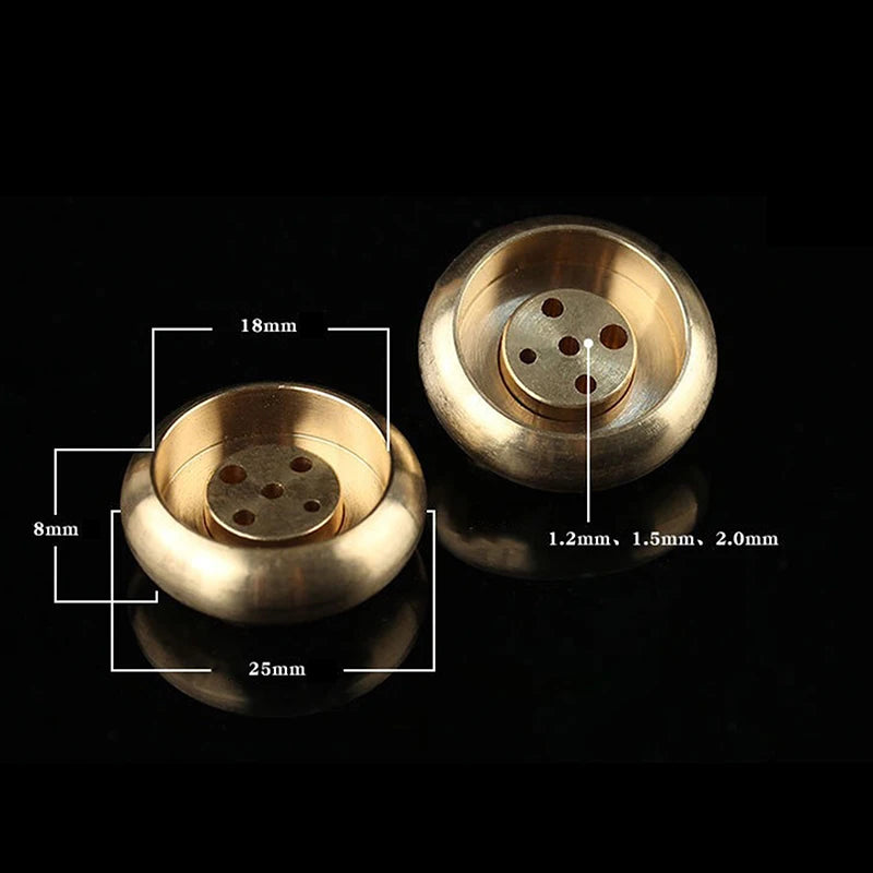 5-Hole Brass Incense Tray