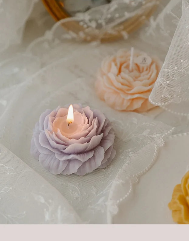 Peony Flower Scented Candle