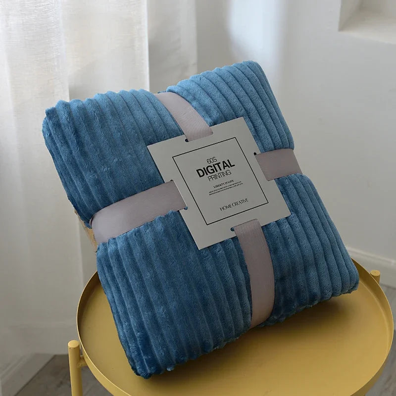 Soft Velvet Throw Fleece Blanket