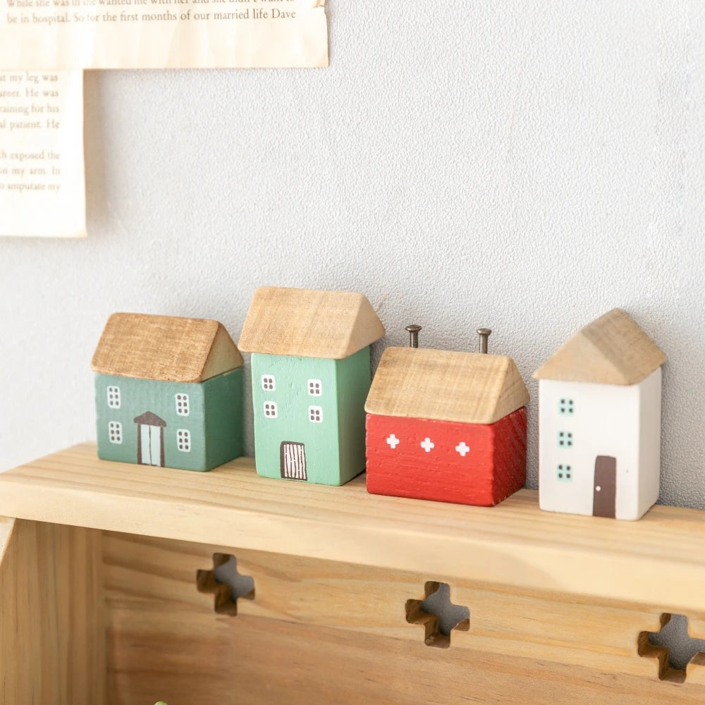 Mini Wooden House Decor