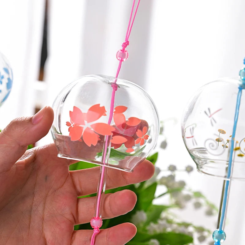 Japanese Sakura Glass Wind Chime