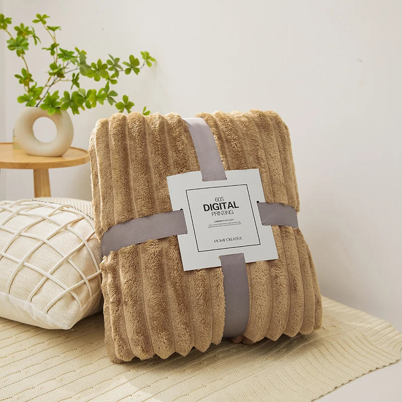 Soft Velvet Throw Fleece Blanket