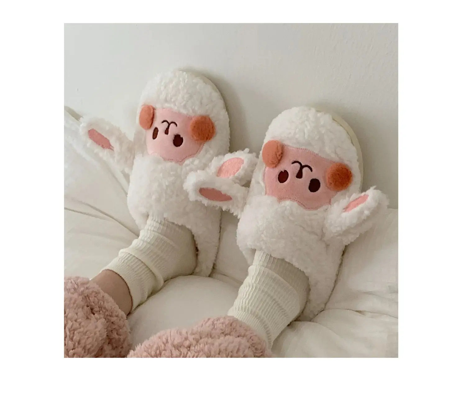 Cute Dog Plush Slippers