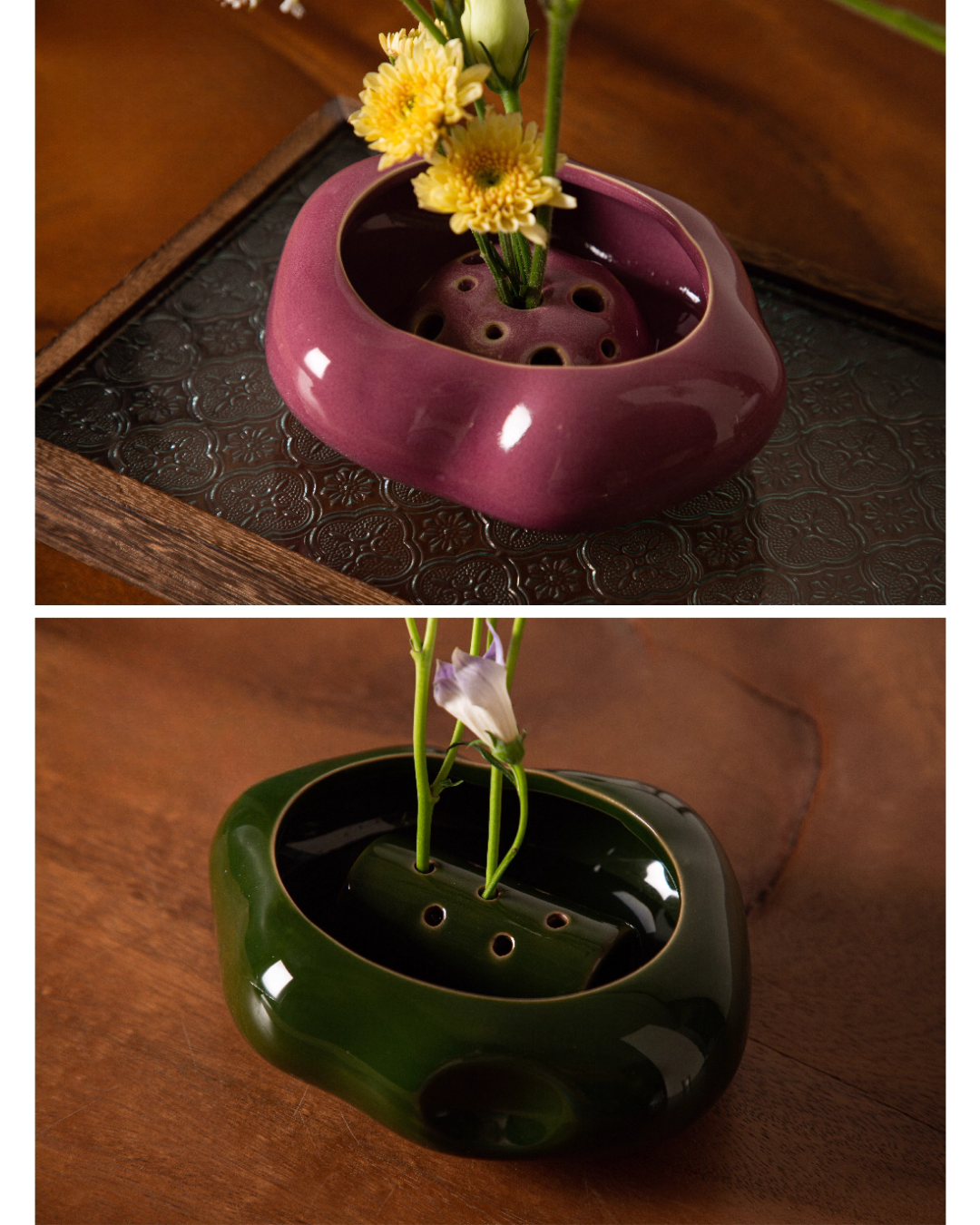 Ikebana Minimalist Ceramic Vase Set