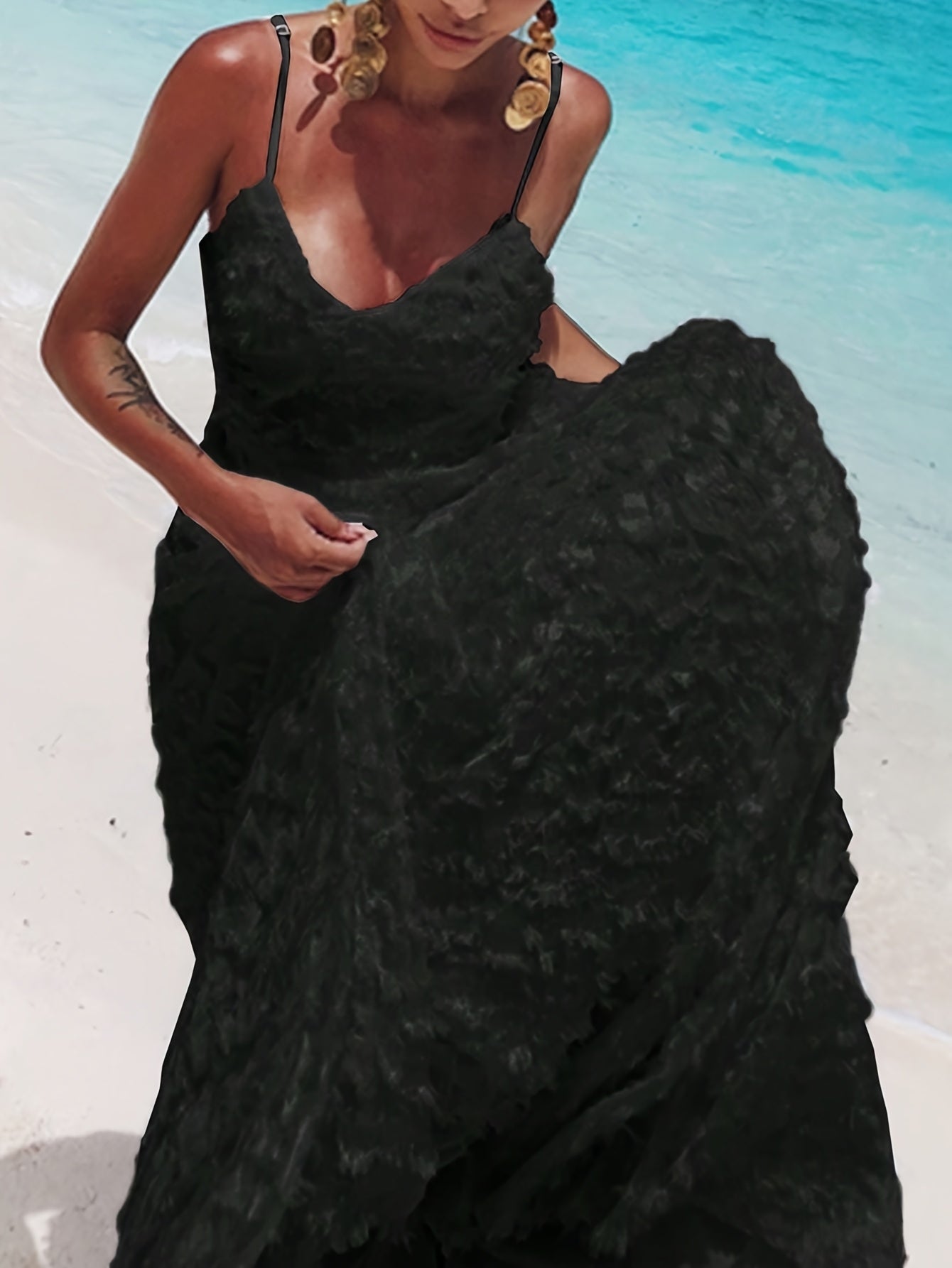 Elegant Tassel Maxi Dress